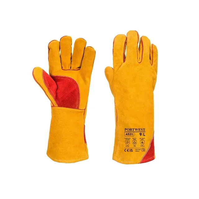 Double Palm Leather Gloves 16”